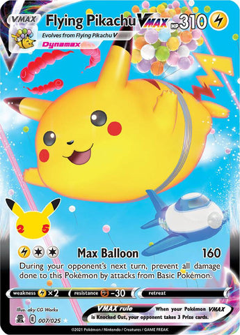 Flying Pikachu VMAX 007/025 (Celebrations)  - Holofoil