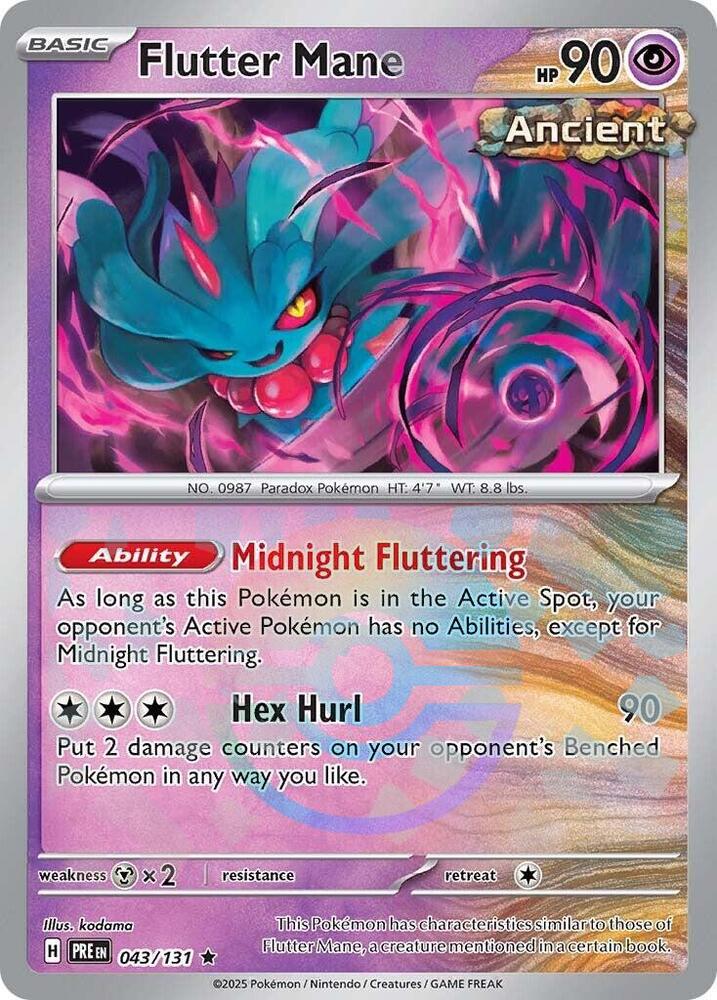 Flutter Mane 043/131 (SV: Prismatic Evolutions)  - Poke Ball Holofoil