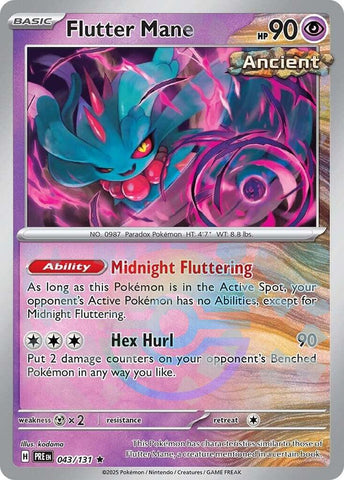 Flutter Mane 043/131 (SV: Prismatic Evolutions)  - Poke Ball Holofoil