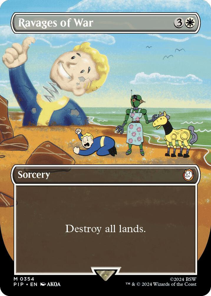 Ravages of War 354 (Universes Beyond: Fallout)  - Borderless Foil