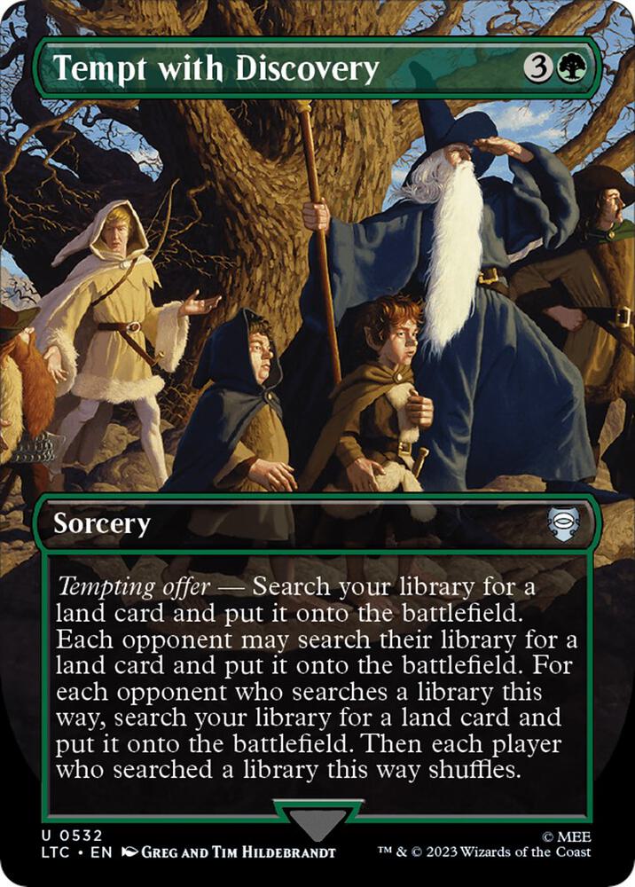 Tempt with Discovery 532/347 (Commander: The Lord of the Rings: Tales of Middle-earth)  - Borderless Foil