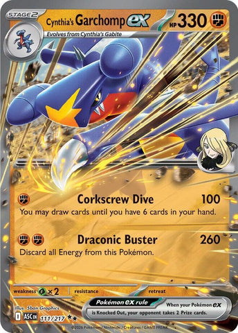 Cynthia's Garchomp ex 111/217 (ME: Ascended Heroes)  - Holofoil