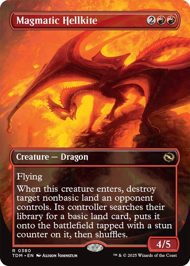Magmatic Hellkite 380/291 (Tarkir: Dragonstorm)  - Borderless