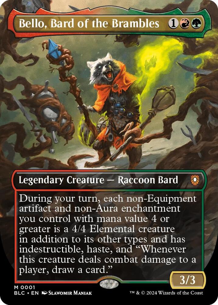 Bello, Bard of the Brambles 1 (Commander: Bloomburrow)  - Borderless Foil