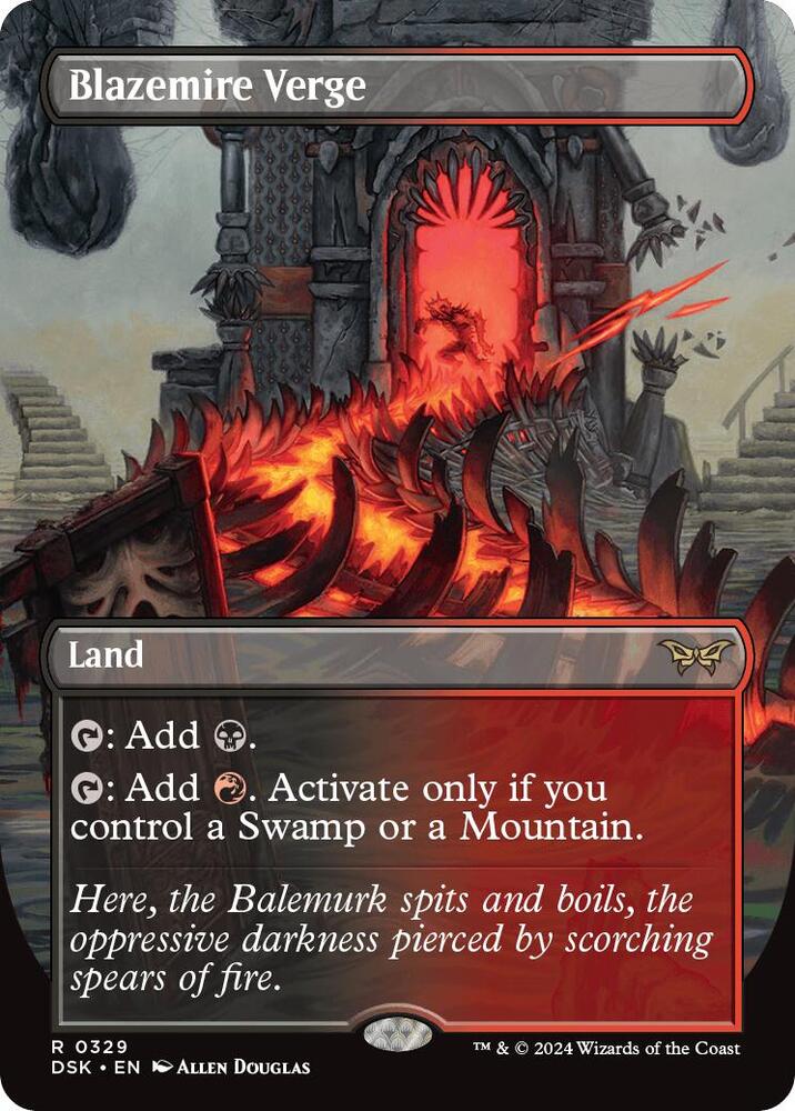 Blazemire Verge 329 (Duskmourn: House of Horror)  - Borderless