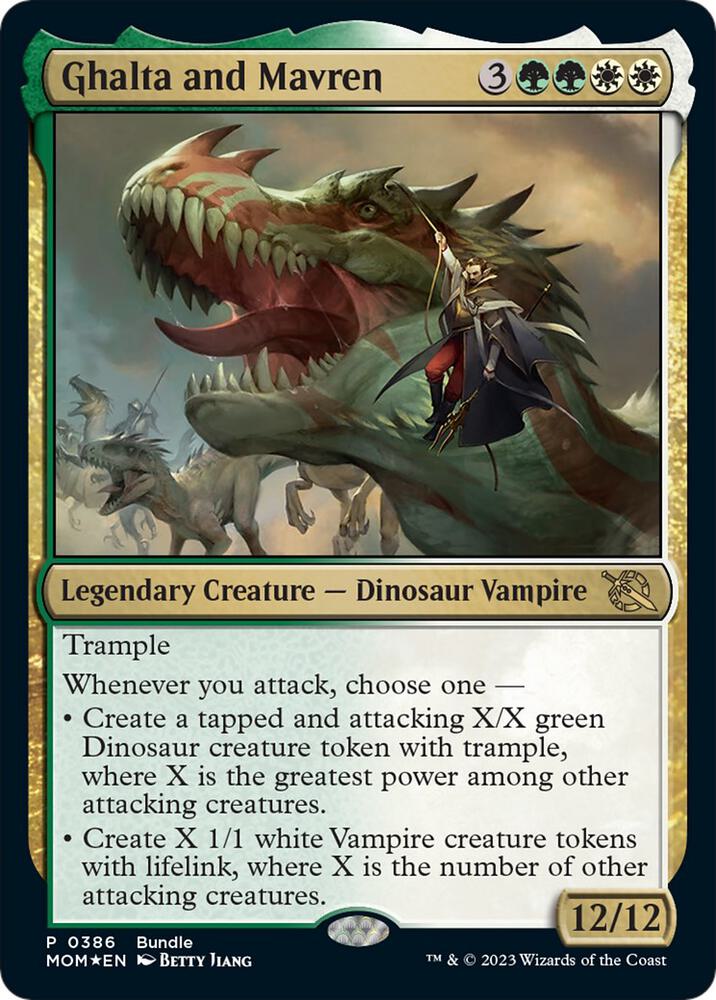Ghalta and Mavren MOM Bundle 386 (Unique and Miscellaneous Promos)  - Foil