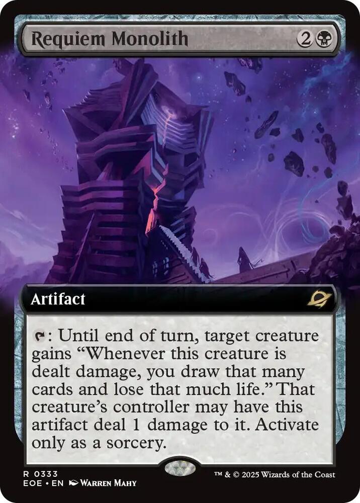 Requiem Monolith  333/276 (Edge of Eternities)  - Extended Art Foil