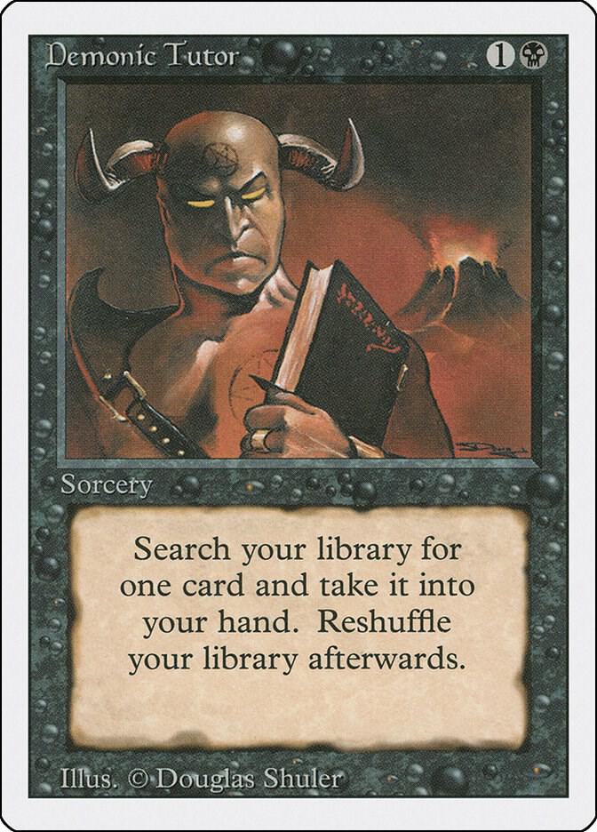 Demonic Tutor 105/306 (Revised Edition) 