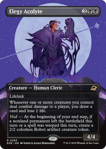 Elegy Acolyte  293/276 (Edge of Eternities)  - Borderless Foil