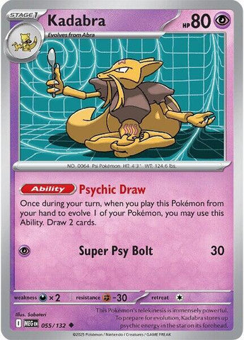 Kadabra 055/132 (ME01: Mega Evolution) 
