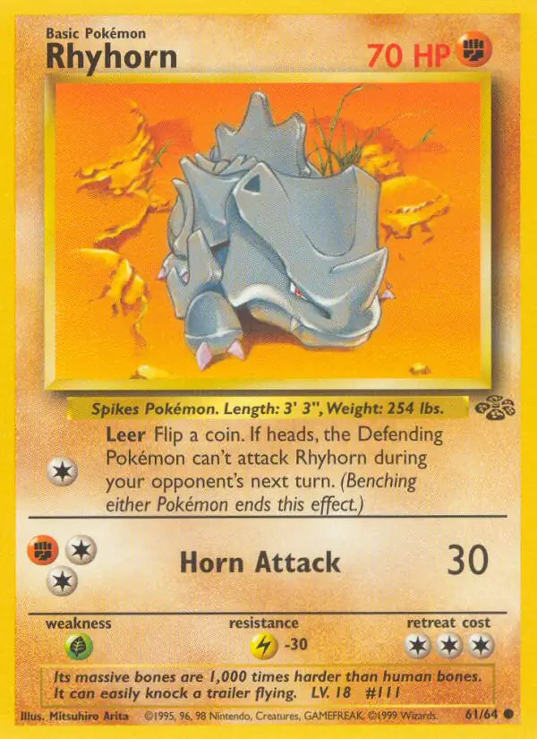 Rhyhorn 61/64 (Jungle)  - Unlimited