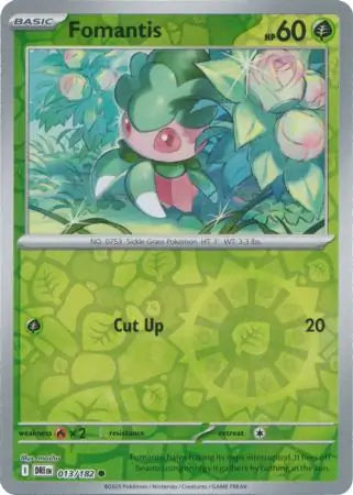 Fomantis 013/182 (SV10: Destined Rivals)  - Reverse Holofoil
