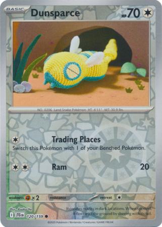 Dunsparce 120/159 (SV09: Journey Together)  - Reverse Holofoil