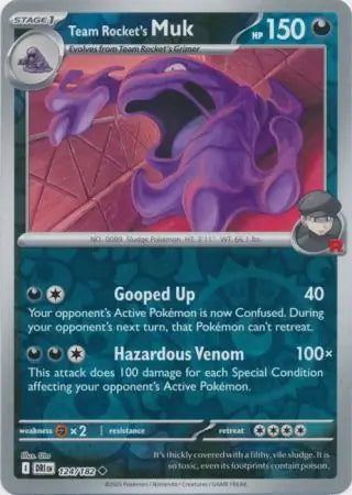 Team Rocket's Muk 124/182 (SV10: Destined Rivals)  - Reverse Holofoil