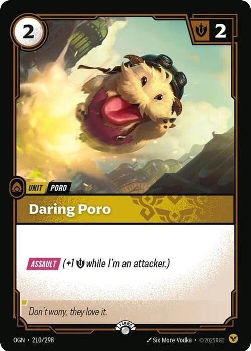 Daring Poro 210/298 (Riftbound Organized Play Promotional Cards)  - Foil