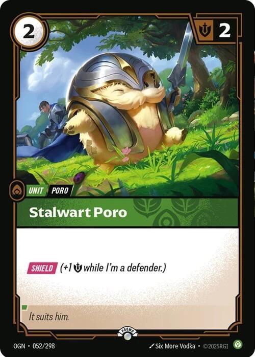 Stalwart Poro 052/298 (Riftbound Organized Play Promotional Cards)  - Foil