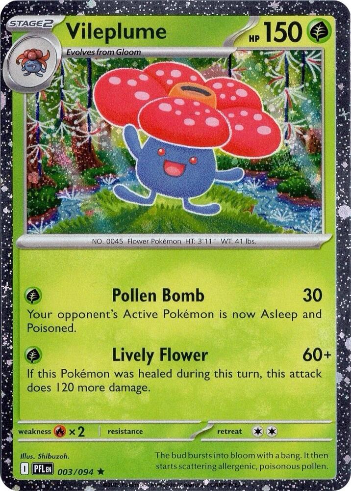 Vileplume 003/094 (Miscellaneous Cards & Products)  - Cosmo Holofoil