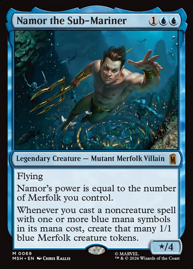 Namor the Sub-Mariner 69/303 (Marvel Super Heroes)  - Foil