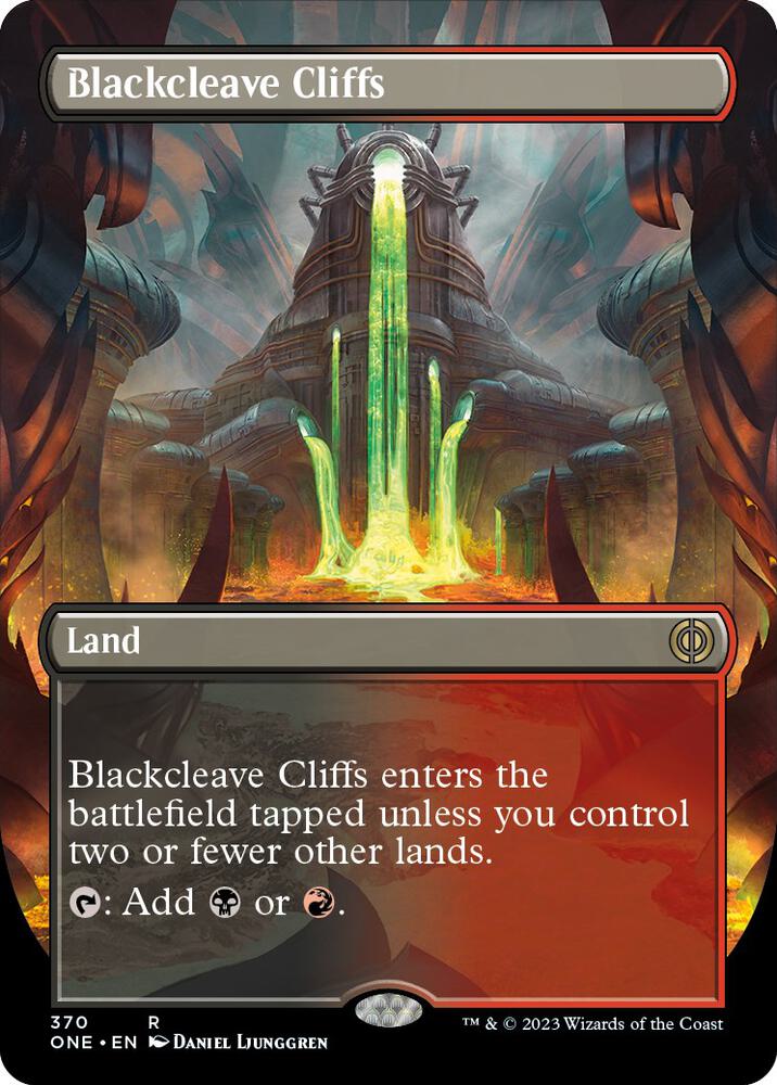 Blackcleave Cliffs Borderless (Phyrexia: All Will Be One) 