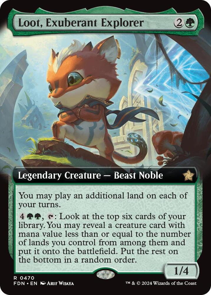 Loot Exuberant Explorer Extended Art (Foundations)  - Foil