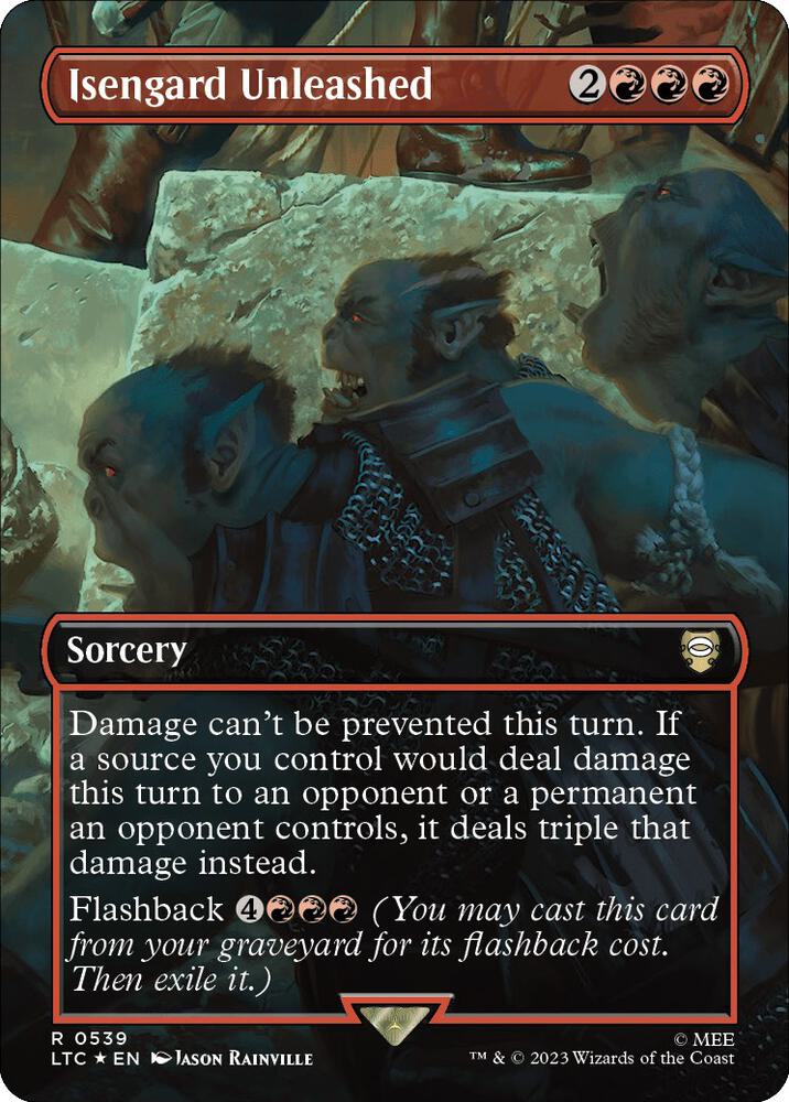 Isengard Unleashed 539/347 (Commander: The Lord of the Rings: Tales of Middle-earth)  - Borderless Surge Foil
