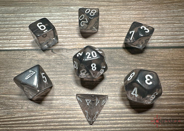 Chessex Dice Translucent Smoke/white Polyhedral 7-Die Set