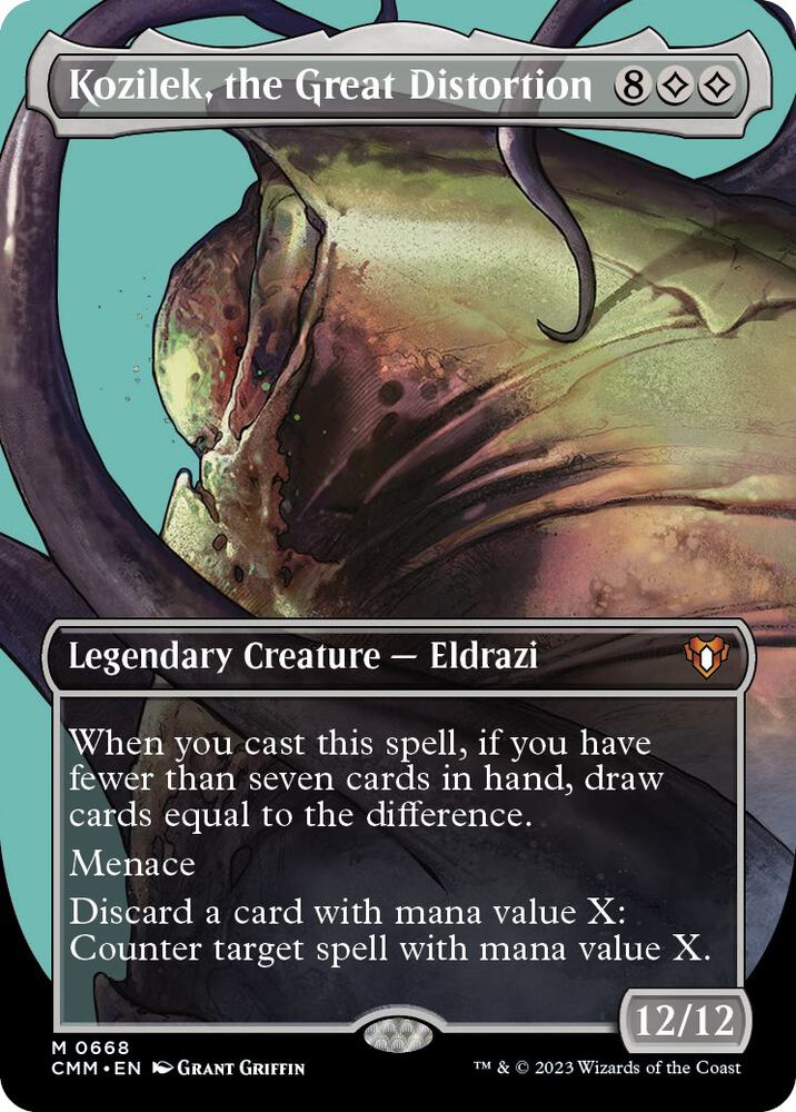 Kozilek the Great Distortion Borderless (Commander Masters) 