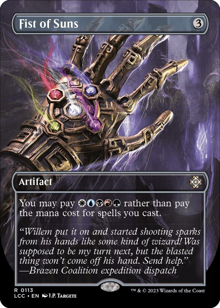 Fist of Suns Borderless (Commander: The Lost Caverns of Ixalan)  - Foil