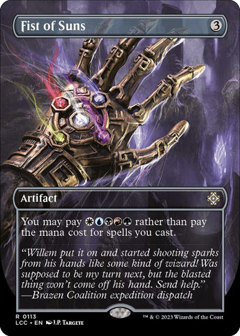 Fist of Suns Borderless (Commander: The Lost Caverns of Ixalan)  - Foil