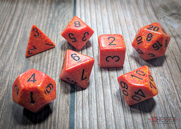 Chessex Dice Speckled Fire Polyhedral 7-Die Set