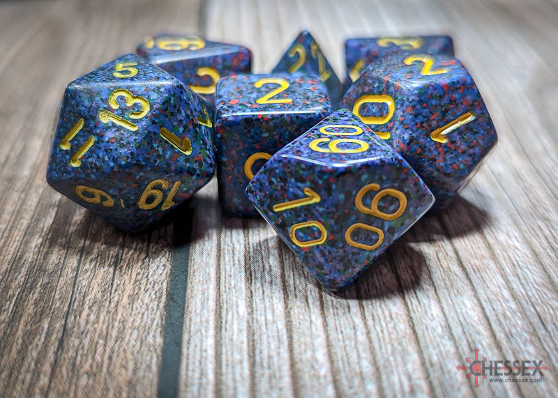 Chessex Dice Speckled Twilight Polyhedral 7-Die Set