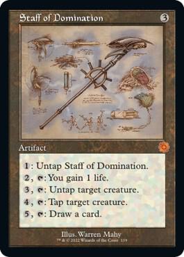 Staff of Domination Schematic 119 (The Brothers' War: Retro Frame Artifacts)  - Foil