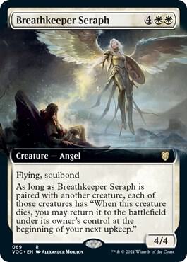 Breathkeeper Seraph Extended Art (Commander: Innistrad: Crimson Vow) 