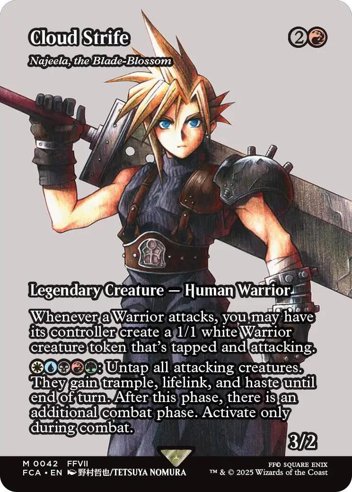 Cloud Strife Najeela the Blade Blossom Showcase (FINAL FANTASY: Through the Ages) 