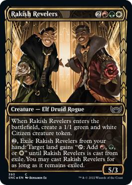 Rakish Revelers Gilded Foil 393/281 (Streets of New Capenna)  - Foil