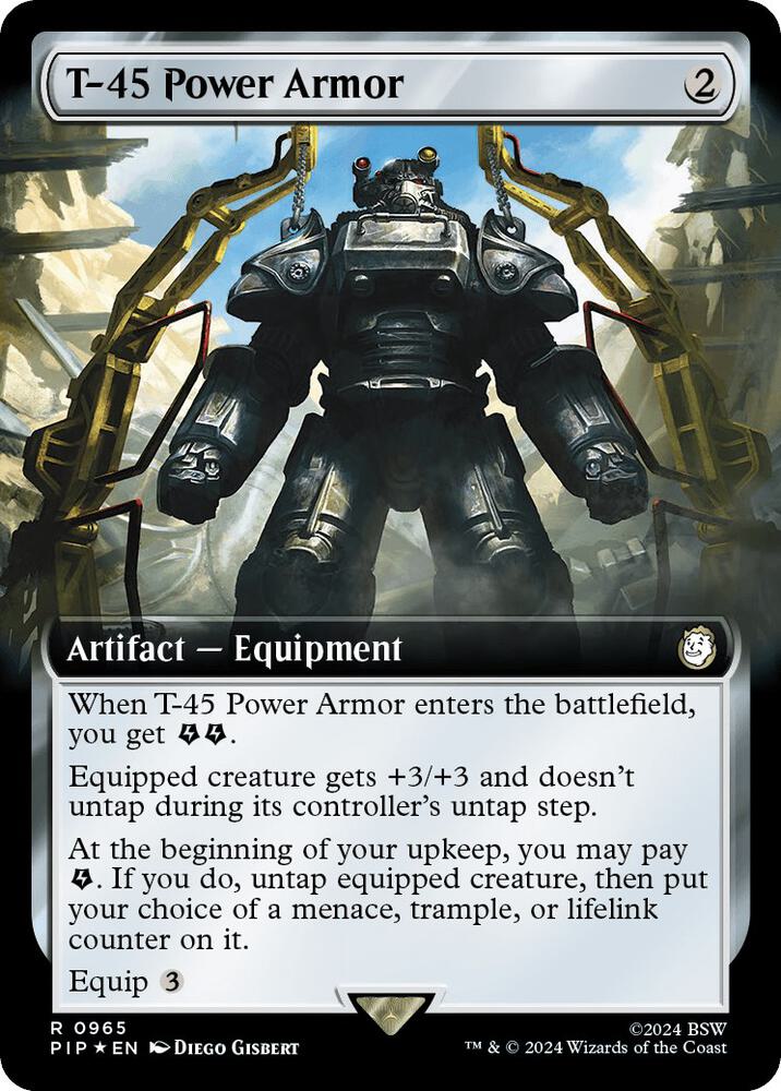 T 45 Power Armor Extended Art Surge Foil (Universes Beyond: Fallout)  - Foil
