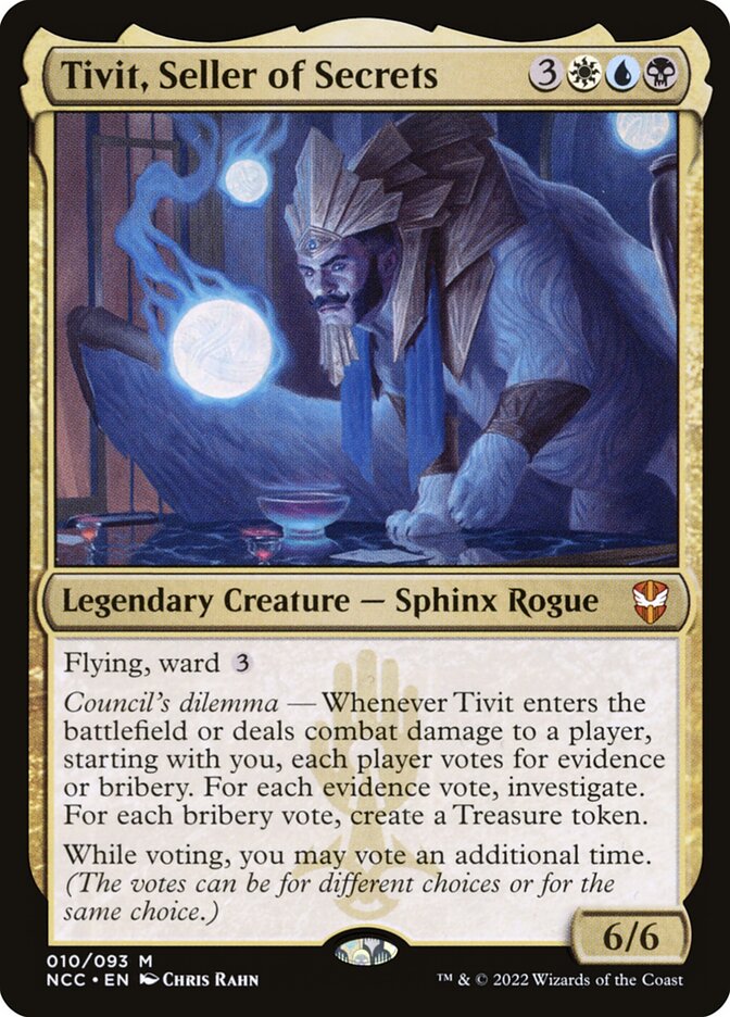 Tivit, Seller of Secrets (Commander: Streets of New Capenna)  - Foil