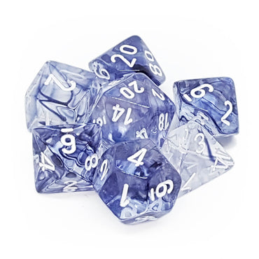 Chessex Dice Nebula Black/white Polyhedral 7-Die Set