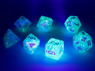 Chessex Dice Luminary Sky/silver Polyhedral 7-Die Set