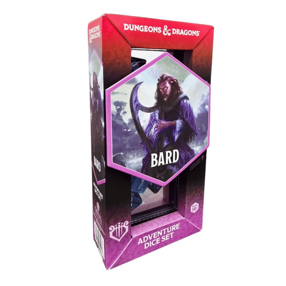 Sirius Dice - D&D Adventure Dice - Bard - Blue and Black