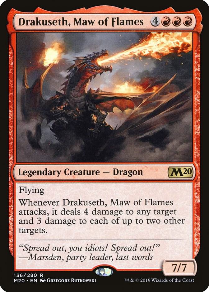 Drakuseth, Maw of Flames 136/280 (Core Set 2020) 