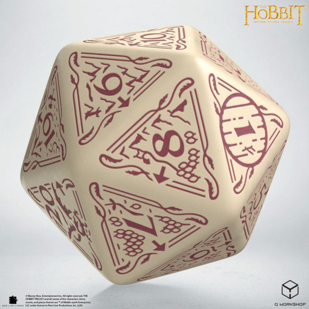 Q Workshop - The Hobbit Spindown D20 - Terra TCG Jumbo Die