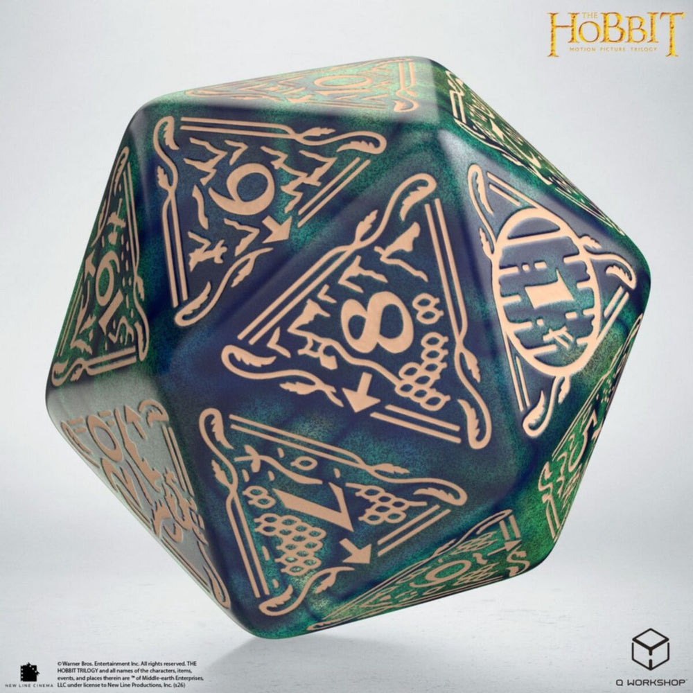 Q Workshop - The Hobbit Spindown D20 - Tideborn TCG Jumbo Die