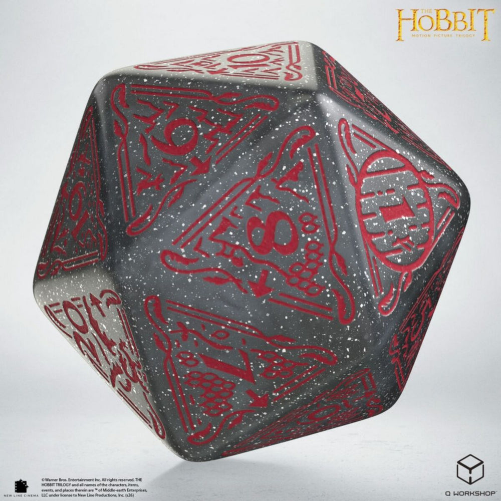 Q Workshop - The Hobbit Spindown D20 - Lunaris TCG Jumbo Die