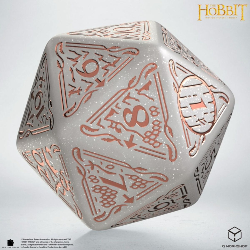 Q Workshop - The Hobbit Spindown D20 - Radiant TCG Jumbo Die