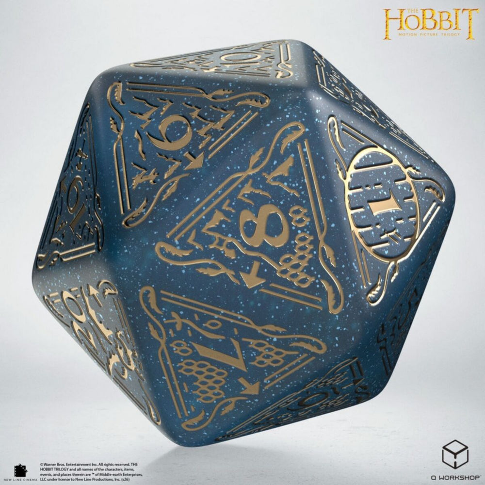 Q Workshop - The Hobbit Spindown D20 - Aether TCG Jumbo Die