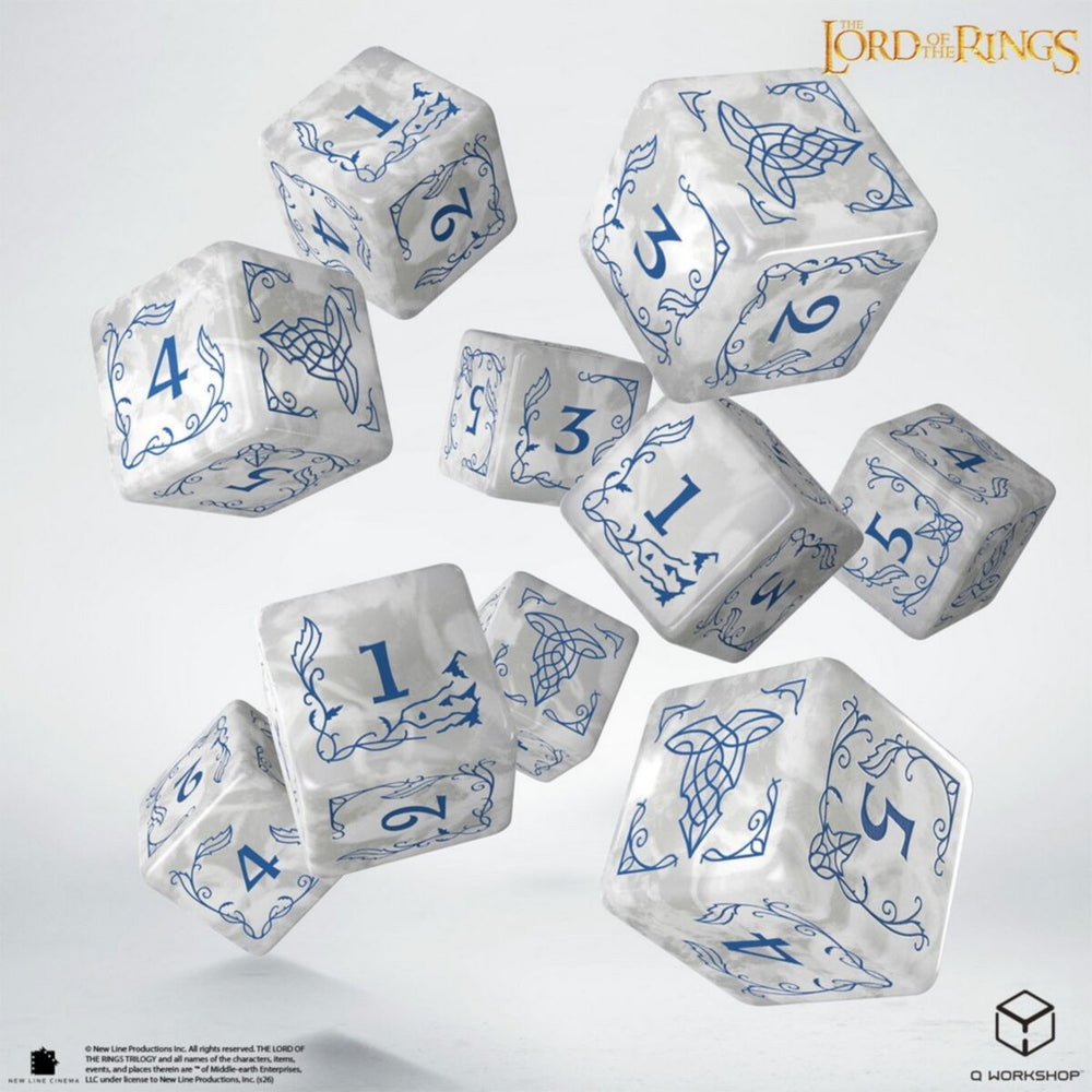 Q Workshop - The Lord of the Rings: Rivendell 10xD6 Dice Set - Stone