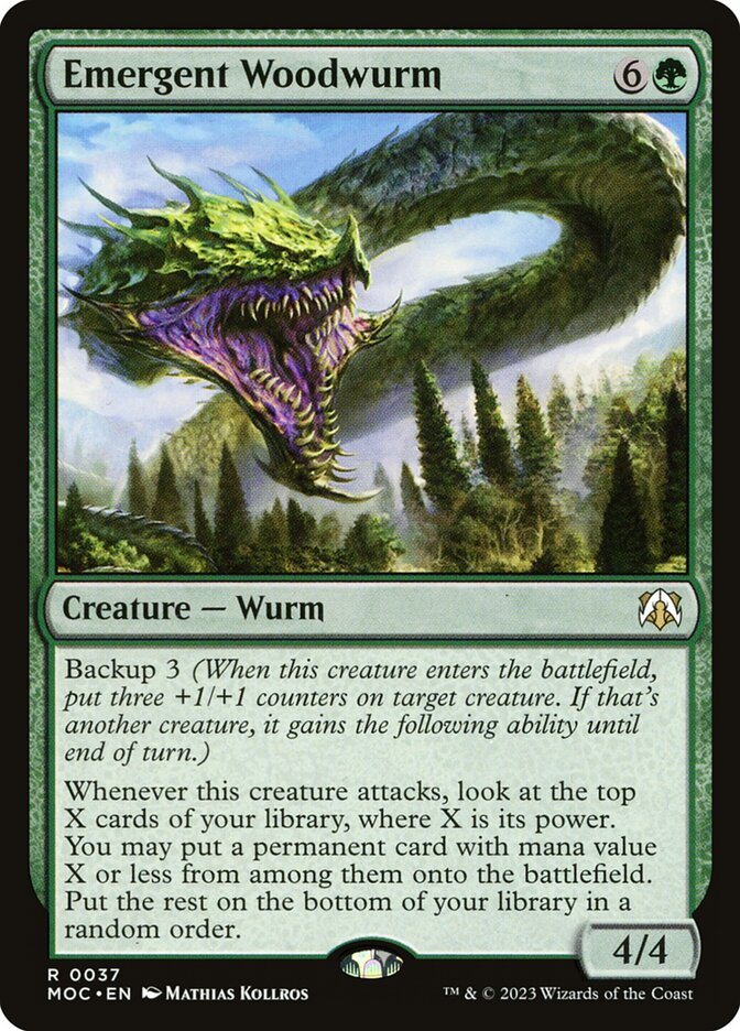 Emergent Woodwurm (Commander: March of the Machine) 