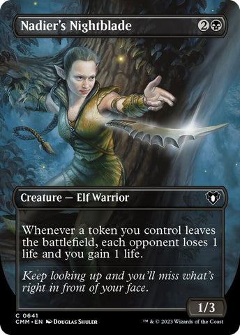 Nadier's Nightblade 641 (Commander Masters)  - Borderless
