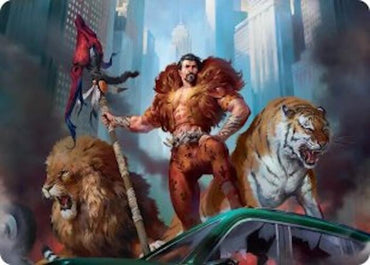 Kraven Proud Predator Art Card 28 (Art Series: Marvel's Spider-Man) 